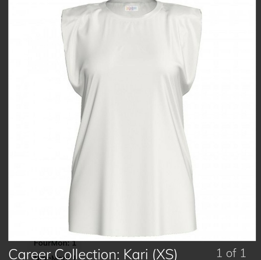 Lularoe XS Kari SOLID WHITE